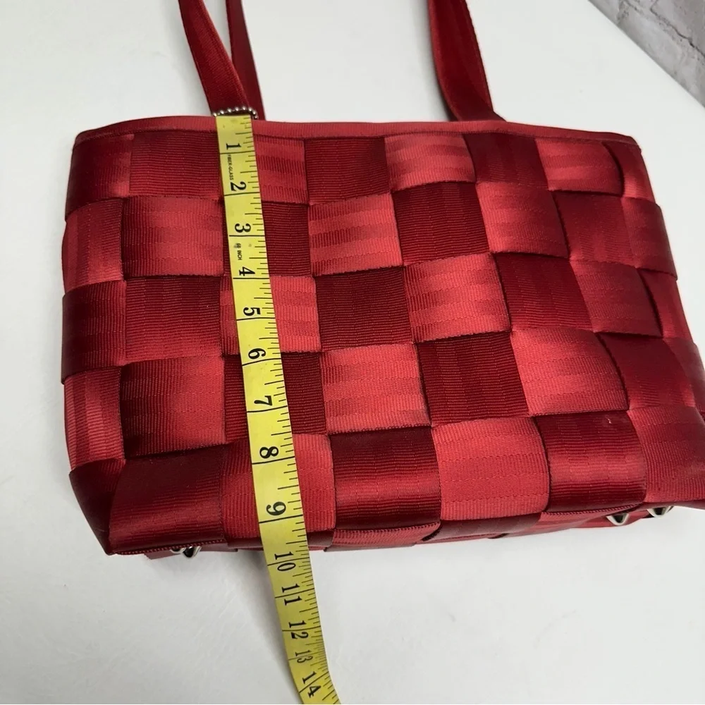 Harveys seatbelt Red Checkered Tote Bag